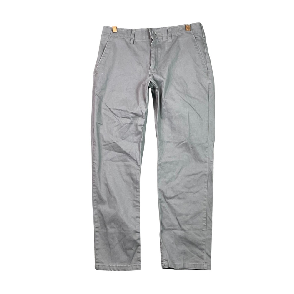 Lee Extreme Motion Pants Mens 34x29 Gray Regular Straight Chino Stretch Academia